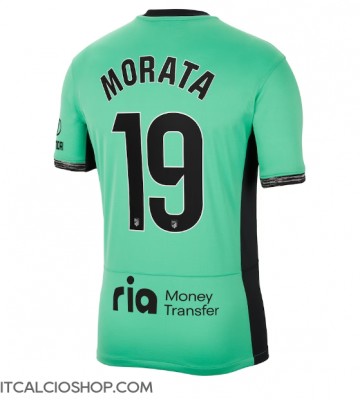 Atletico Madrid Alvaro Morata #19 Terza Maglia 2023-24 Manica Corta